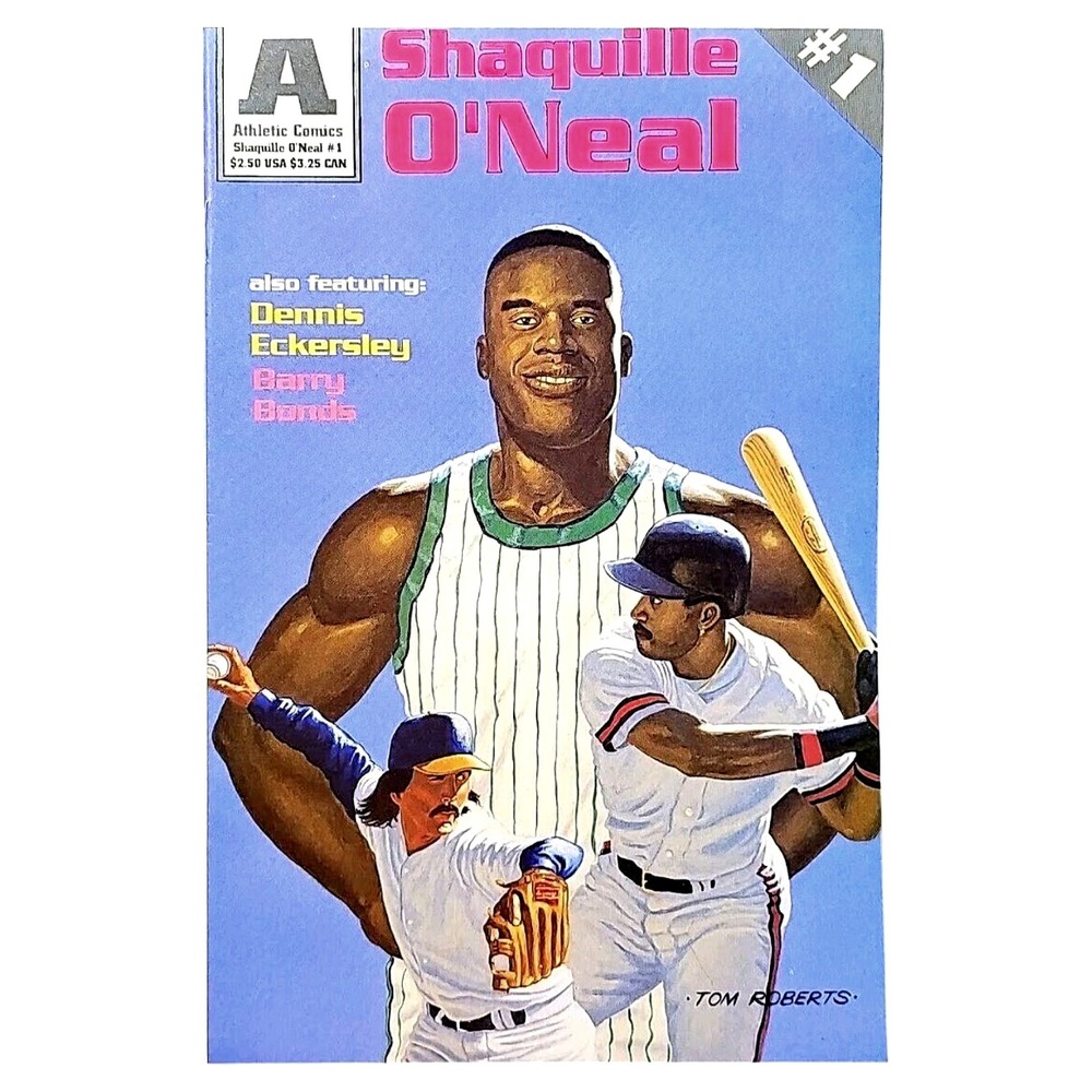 Personality Athletic Comics Shaquille O'Neal #1 1993 Barry‎ Bonds Eckersley VTG